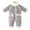 Gray, variant on Jalioing Infant Baby Snowsuit Thick Thermal Long Sleeve Stand Collar Fleece Rompers Winter Clothes Zipper Jumpsuit