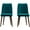 31#Blue, variant on DUOSONG Jane 26" Mid-Century Modern Luxury Upholstered Stool Black Velvet Furniture Dining Furniture Seating for Dining