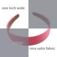 thumbnail image 3 of Motique Accessories Pink 1 inch Satin Hard Headband, 3 of 4