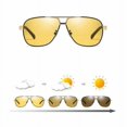 thumbnail image 3 of Men Polarized Transition Photochromic Sunglasses Driving Pilot Shades Glasses UV, 3 of 3