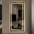 thumbnail image 4 of 22" x 1.6" Silver Classic Bathroom Mirror, 4 of 7