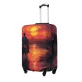 thumbnail image 1 of Fotbe Sunset River Western Cowboy Funda Protectora para Equipaje, Antirrayones y Resistente a la Suciedad, Compatible con Maletas de 18 a 32 Pulgadas-X-Large, 1 of 7