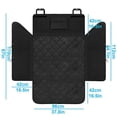 thumbnail image 3 of Forro De Carga para Perros, Antideslizante, Impermeable, Antiarrugas, Forro para Perros, Antiarañazos, Resistente Al Desgarro, Lavable, Alfombrilla para Cubierta De Maletero, Universal para Coche TR NEGRO 132 x 99 x 43 cm JM, 3 of 5
