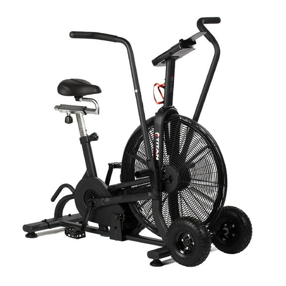 Titan Fitness Fan Bike, Black, 111 LB, Indoor/Outdoor Cycling Exercise Bike with LCD Screen