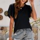 thumbnail image 4 of Camisas Para Mujer Tops Blusas Casual Moda Camiseta Recorte Túnica Volantes Manga Top Blusa Odeerbi ODB141314, 4 of 7