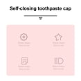 thumbnail image 2 of senveriont Toothpaste Cap Head Bathroom Washing Self Closing Tooth Paste Dispenser Removable Lid Washable Toiletry Dustproof Cover, 2 of 6