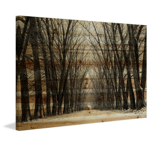 Tree Path II Painting Print on Wrapped Canvas
