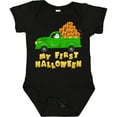 thumbnail image 3 of Inktastic My First Halloween Truck with Ghost and Pumkpins Boys or Girls Baby Bodysuit, 3 of 5