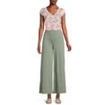 thumbnail image 4 of Nine.Eight Women Casual Relaxed Fit Wide Leg Pants, 4 of 5
