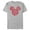 Athletic Heather, variant on Men's Mickey & Friends Mickey and Friends Heart Silhouette Graphic Tee White 2X Large