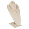 thumbnail image 2 of SSWBasics Tall Linen Necklace Display Bust - 18"H Jewelry Bust for Necklace Bust Jewelry Display - Elegant Jewelry Organizer, 2 of 6