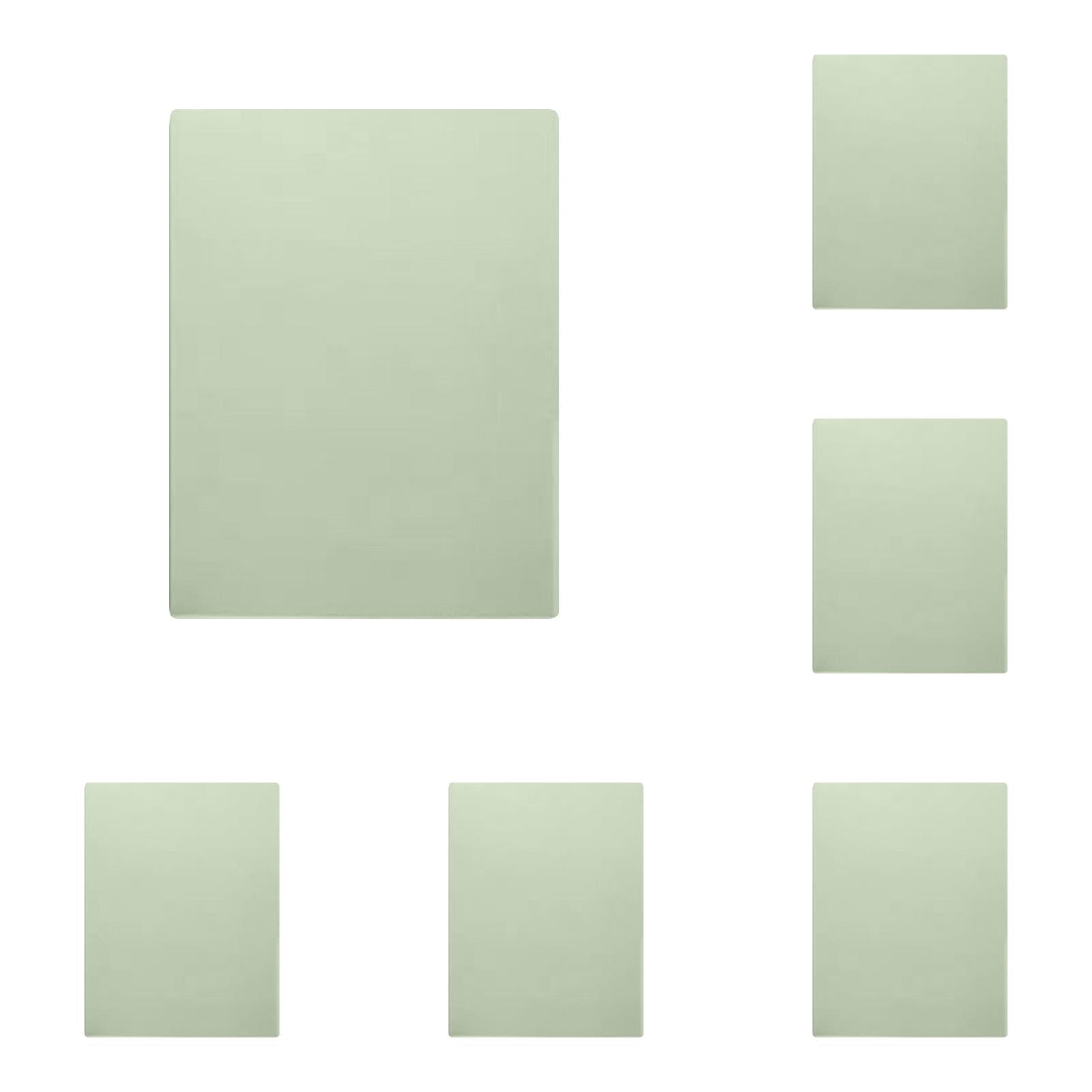 5 Pack Plastic Presentation Folders with Sliding Bar Binding Gradient Green Report Cover Document Organizer for Office Supplies