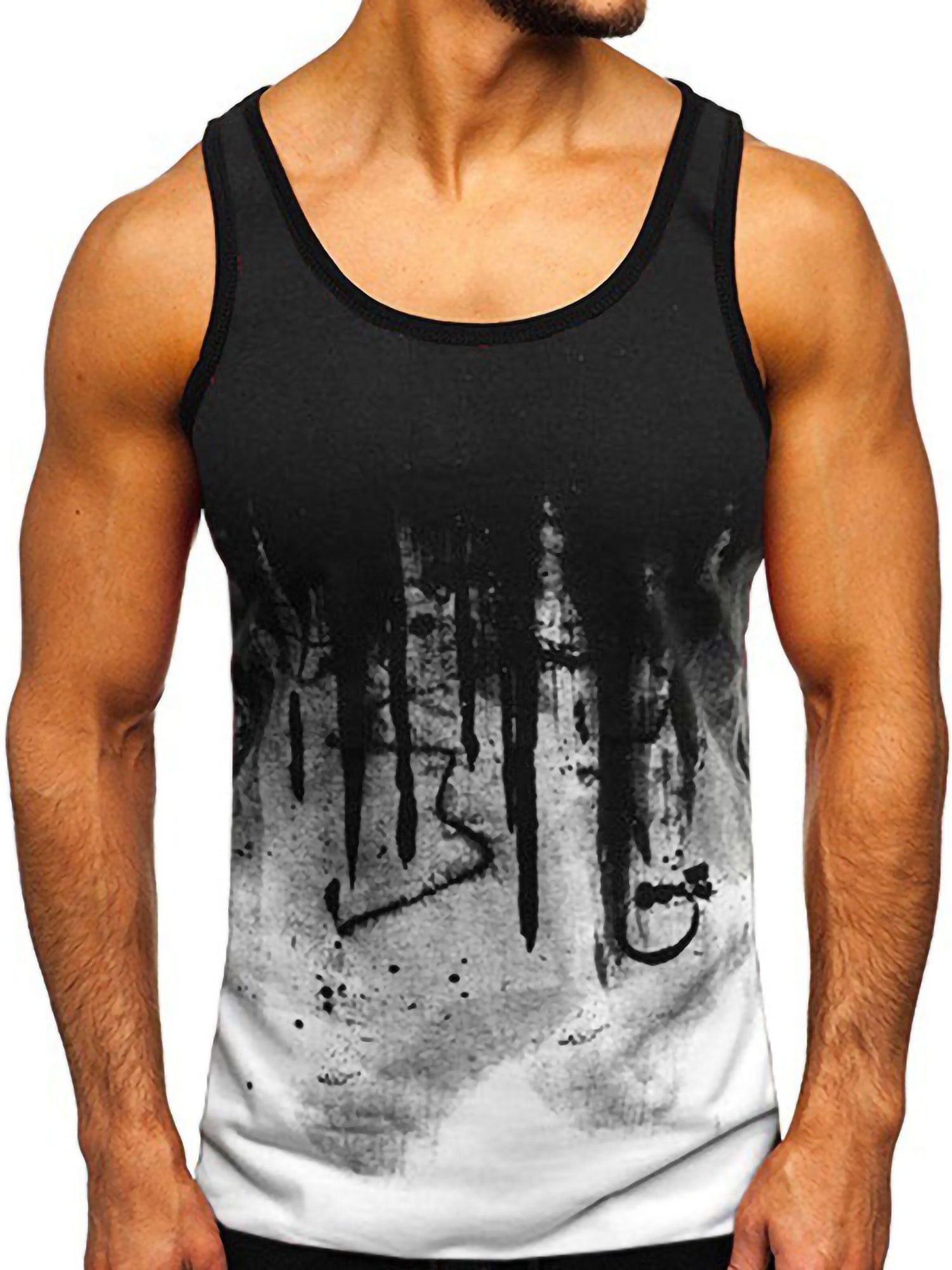 Summer Mens Vest Slim Fit Sleeveless Vest Tank Top Casual Gym Muscle T Shirt Lot 