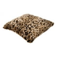 Mainstays Leopard Faux Fur Throw Pillow, 18x18
