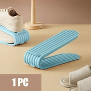 Dvkptbk 6PC Space-saving 2-layer Shoe Rack Shoe Shoe Rack