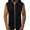 Black, variant on Avamo Men Hoodies Sleeveless Hooded Tank Tops Zip Up T Shirt Athletic Undershirt Sport T-Shirts Black L