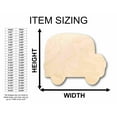 thumbnail image 2 of Unfinished Wood School Bus Silhouette - Craft- up to 46" DIY 46" / 1", 2 of 3