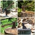 thumbnail image 2 of UPKOCH 1Set Ergonomic Curved Brown Wood Axe Handle for Replacement Outdoor Activities 11.0x1.5x0.5in, 2 of 8