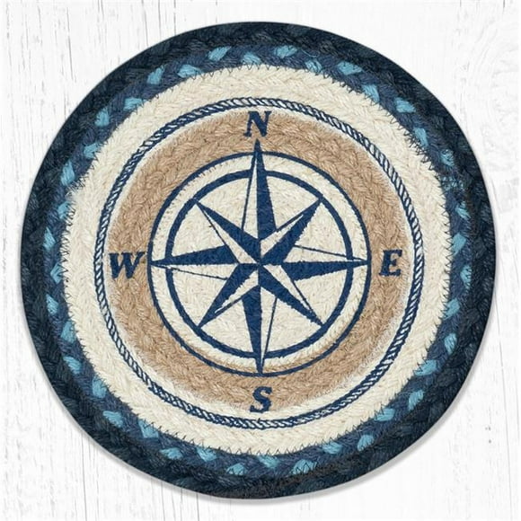 Capitol 80-443CR 10 x 10 in. Compass Rose Printed Round Trivet