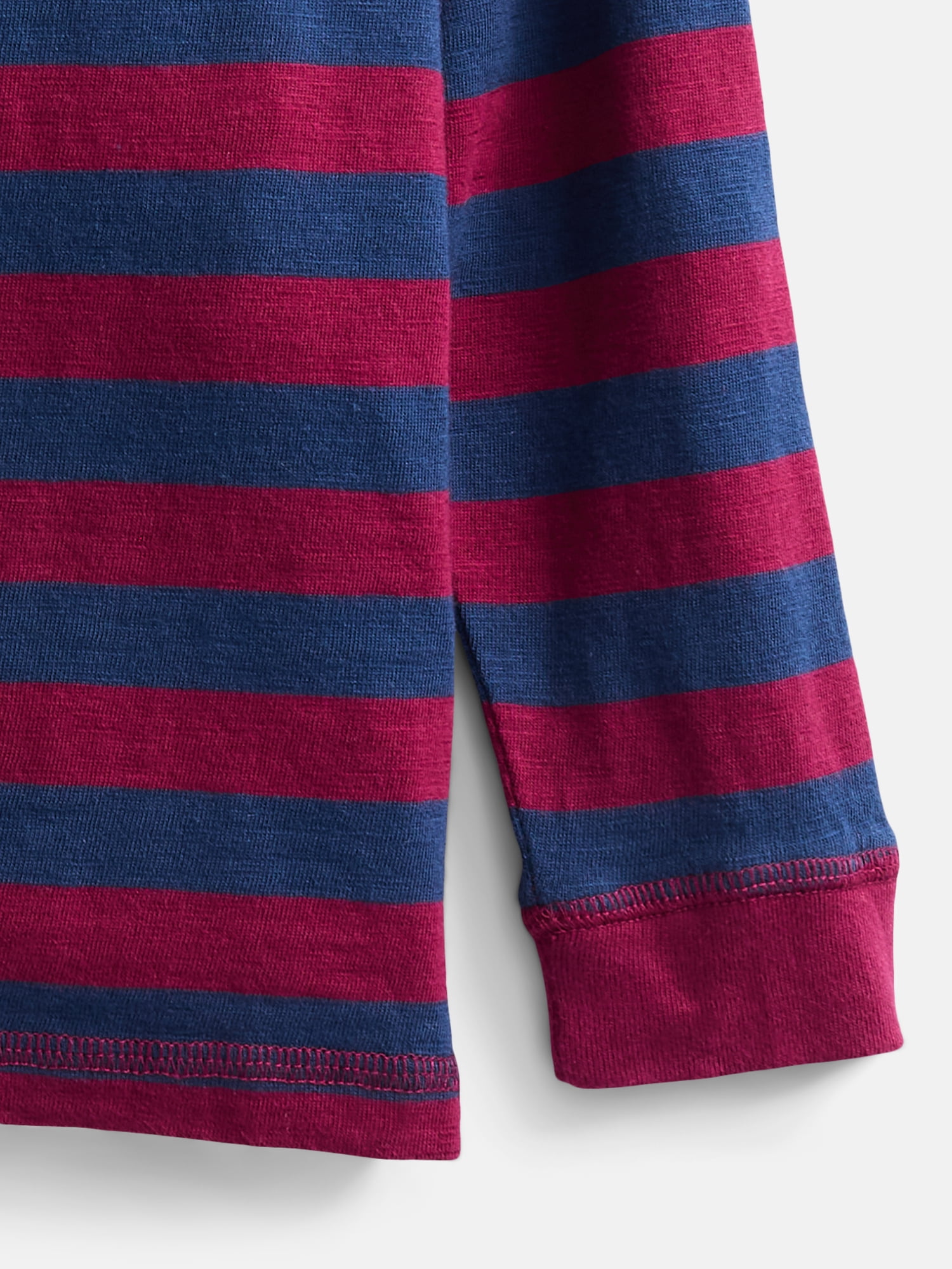 Wonder Nation Toddler Boys Cotton Henley Tee with Long Sleeves, Sizes 18M-5T