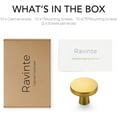 thumbnail image 3 of Ravinte 30 Pack Drawer Pulls 1-1/4 Inch Kitchen Cabinet Knobs Solid Round Dresser Drawer Knobs Matte Black Dresser Knobs Drawer Knobs Simple Cabinet Hardware For Cupboard Drawer Pulls, 3 of 5