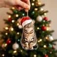thumbnail image 4 of WKSCLPAI Flat‑Printed Pet Cat Acrylic Christmas Hanging Ornament, Cute Xmas Pendant for Indoor Home Holiday & Party Decoration, Style B, 4 of 8
