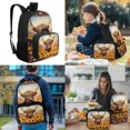thumbnail image 2 of KUIFORTI Sunflower Cow Backpack with Lunchbox, 4Pcs Kids School Bag Set for Elementary Primary Middle School, Cute Boys Girls Bookbag with Pencil Case Back to School Supplies Gifts, 2 of 7