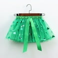thumbnail image 4 of Gubotare Tutu for Girls Girls Layered Stars Sequins Tutu Skirt Princess Ballet Dance Dress6T 8T (Green,6-8 Years), 4 of 5