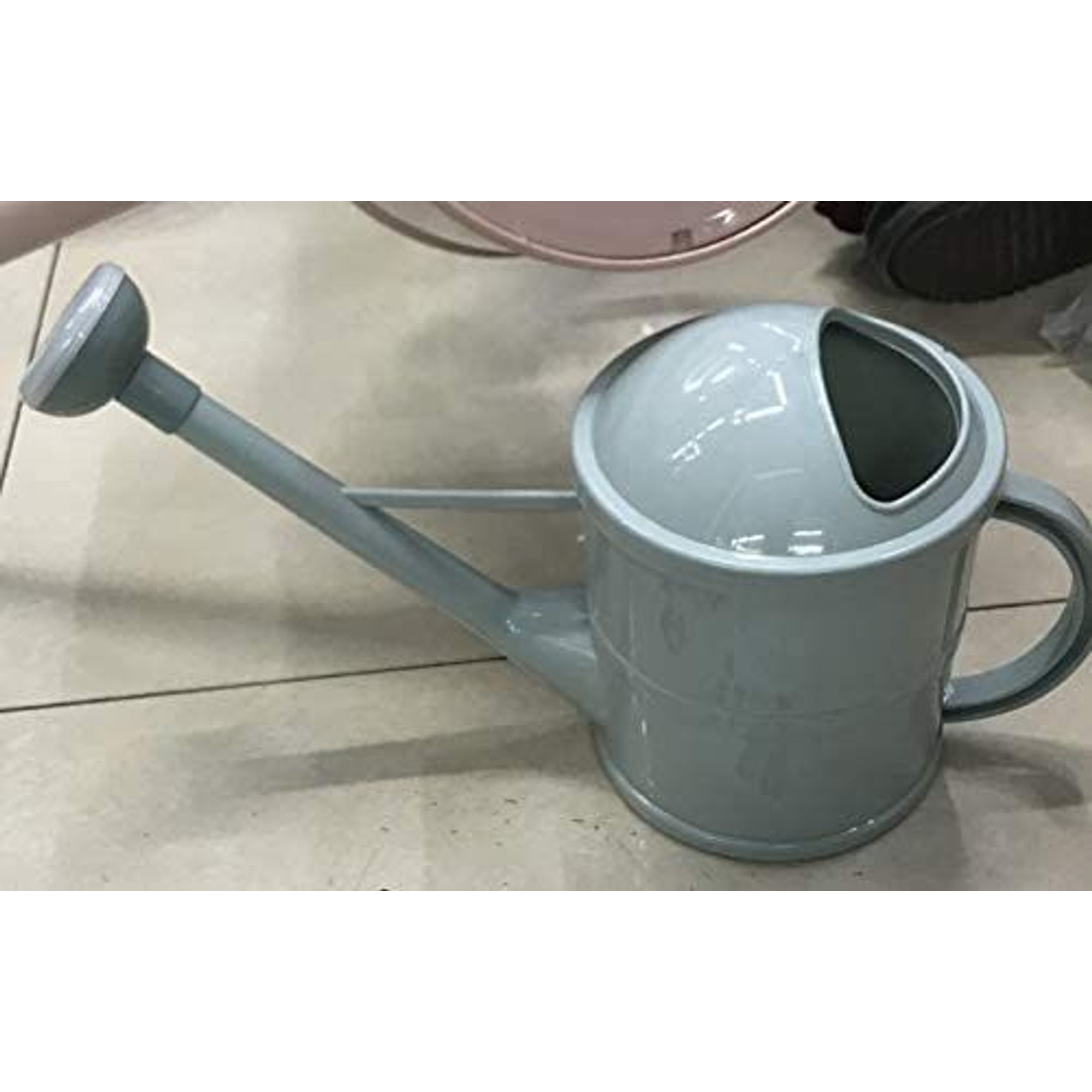 Mint Green Plastic Watering Can Pot with Handle for Indoor and Outdoor