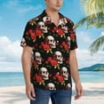 thumbnail image 4 of Mens Casual Hawaiian Shirts Short Sleeve Button Down Beach Shirts Shirts, 4 of 8
