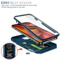 thumbnail image 2 of Decase Shockproof Rugged Case with Built-in Ring Kickstand & 360° Full Protection Anti-Scratch Privacy Slide Cover for iPhone 13,Magnetic Car Mount Compatible,with Card Slot Design,H, 2 of 11