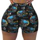 thumbnail image 2 of Balery Cool Off-Road Vehicle Pantalones cortos de entrenamiento estampados para mujer, sin costuras, ajustados, para gimnasio, yoga, correr, deportes, ejercicio activo, fitness.-Small, 2 of 8