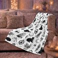 thumbnail image 6 of Printed Flannel Throw Blanket with Black Cat, 6 of 9