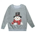 thumbnail image 4 of Kids Boy's Girl's Christmas Sweatshirt,Snowman Graphic Oversized Sweatshirts Long Sleeve Pullover Tops Crew Neck Sweatshirt Ugly Xmas Christmas Sweatshirt Xmas Fashion Piece 7-8 Years, 4 of 4