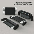 thumbnail image 2 of Controller Handle Hand Grip Stand Plastic Case Ergonomic Cover with 6 Game Card Slots Shell Replacement for Nintendo Switch OLED Black, 2 of 8