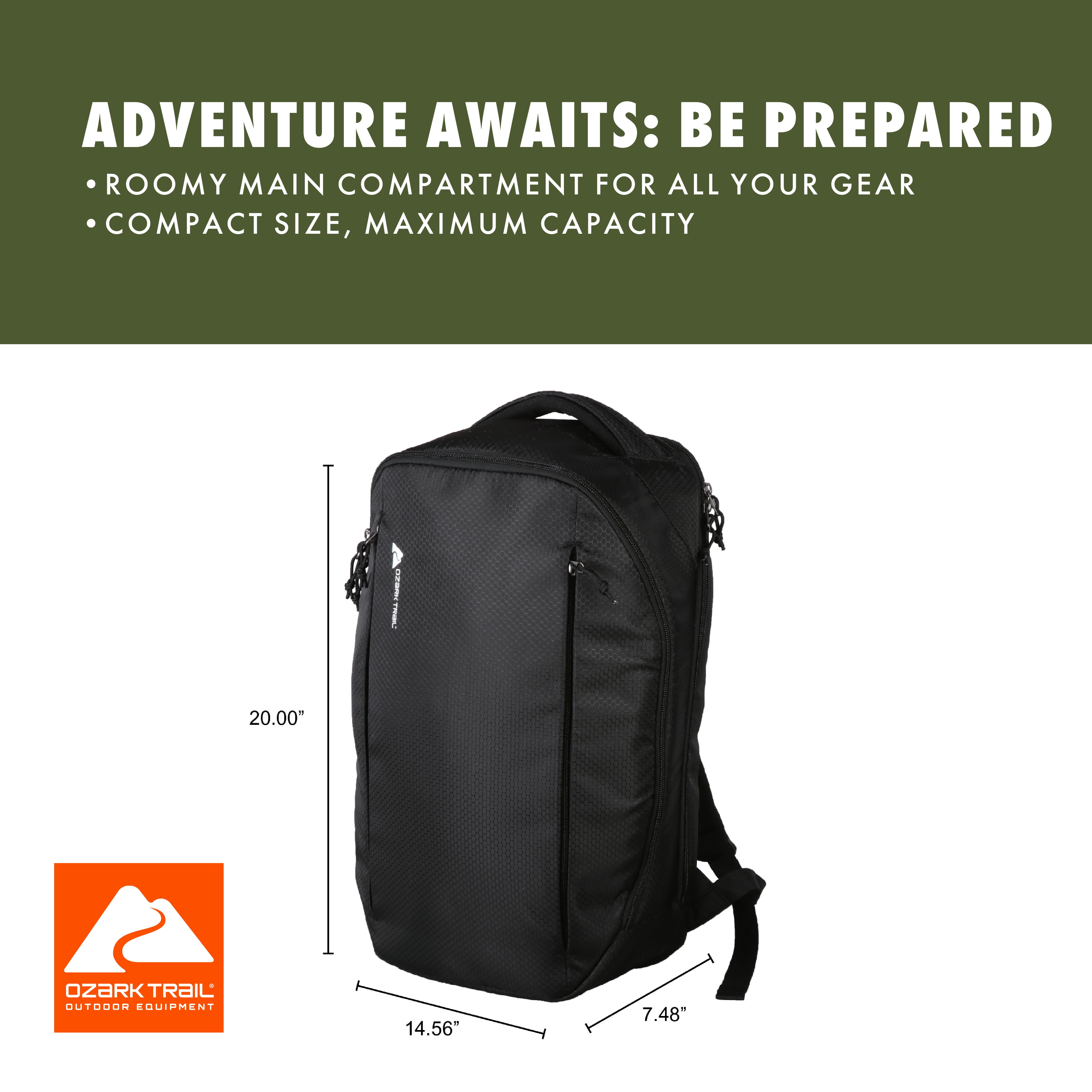 Ozark Trail Duffel With Backpack Straps Ozark Trail 30L Hiking