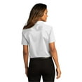 thumbnail image 2 of Port Authority LW809 Ladies Short Sleeve SuperPro React Twill Shirt, White, 3XL, 2 of 4