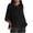 Black, variant on Wlynlyn Oversized Cotton Linen Shirts for Women ShortSleeve Blouses Loose Fitted Going out Tops Plus Size
