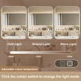thumbnail image 6 of Aukfa Bathroom Medicine Cabinets Wall Cabinet with Defogging Function and LED Lights,35"x28",Khaki, 6 of 8