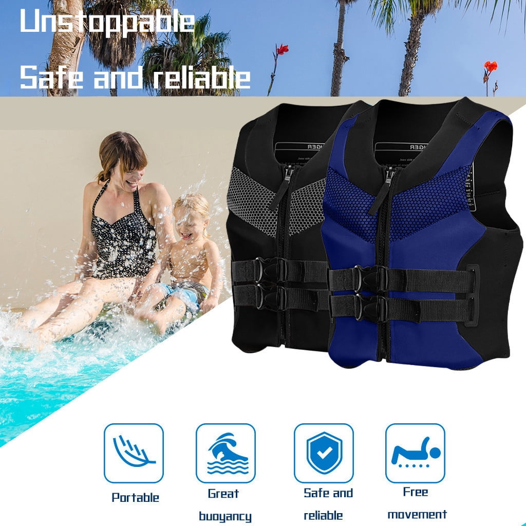 Bouanq Life Jackets for Adults Buoyancy Aid for Adults, Swim Vest Float Jacket for Adult, Adults Swim Jacket Float Suit for Kayaking Fishing Surfing Canoeing Sailing
