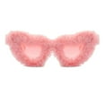 thumbnail image 4 of FYEGRE Stylish Oversized Frame Sunglasses for Women and Men with and Modern Design for Outdoor Activities Pink, 4 of 7