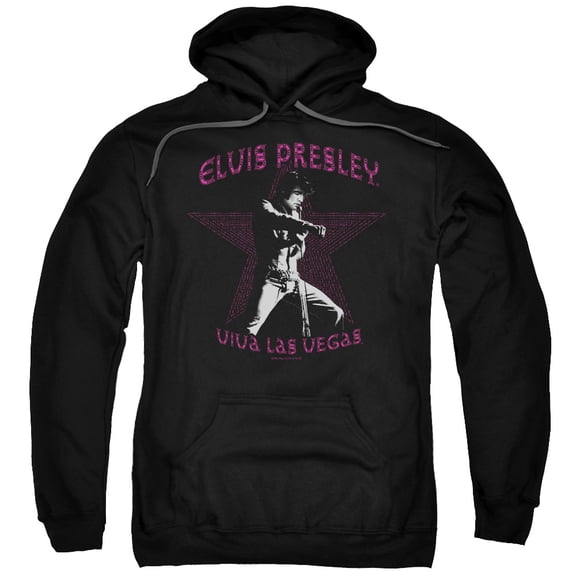 Elvis Presley Viva Las Vegas Star Adult Pullover Hoodie Sweatshirt Black