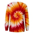 thumbnail image 4 of Bovemsi Womens Sweatshirts Women's Tie Dye Pattern Plus Size Fashion Tops Long Sleeved Fall Fashion Outfits 2025 Clothes, 4 of 5