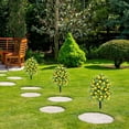 thumbnail image 5 of 2PCS Artificial Boxwood Topiary Ball Trees with Lemon for Outdoor with Ground Spik, UV Resistant Faux Greenery Shrubs, Fake Boxwood Plants for Indoor, Garden, Yard, Porch, Patio Decor, 5 of 9