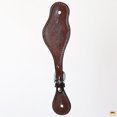 thumbnail image 4 of Hilason Western Leather Spur Straps Brown Floral Carving Rustic Vintage, 4 of 4