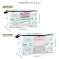 thumbnail image 2 of Foldable Clothes Storage Bags Clothes Organizer Bin with Clear Windows for Clothes Bedding Reindeer and Snowflake Pattern, 2 of 6