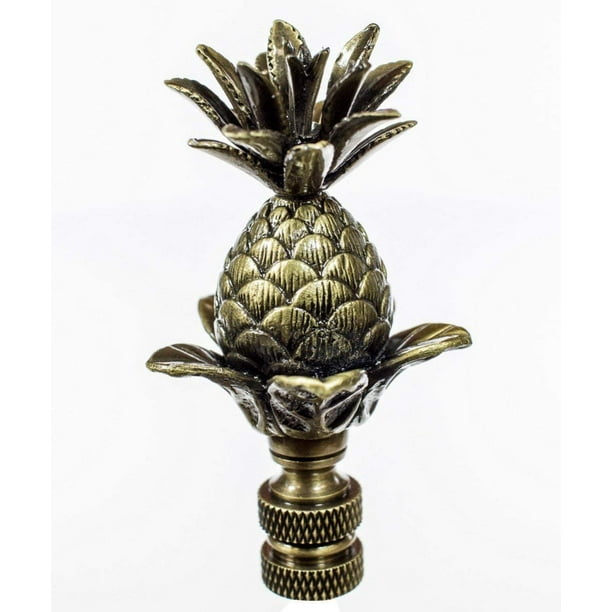 Pineapple Antique Metal Finial, Pineapple Curtain Rod Ends