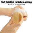 thumbnail image 4 of Acdanc Face Scrubber Soft Facial Cleansing Brush Wooden Handle Face Exfoliator for All Skin Types, 4 of 6