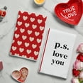 thumbnail image 5 of Sm:)e Valentine's Day Kitchen Dish Towels, 18x26 Inch, Set of 4, Love Hearts I Love U, 5 of 6