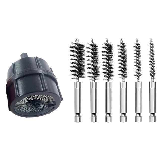 7pcs Plastic Car Battery Terminal Top Post Terminal Cleaning Tool Electric Brush